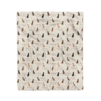 Personalized Kids Blanket | German Shepherd