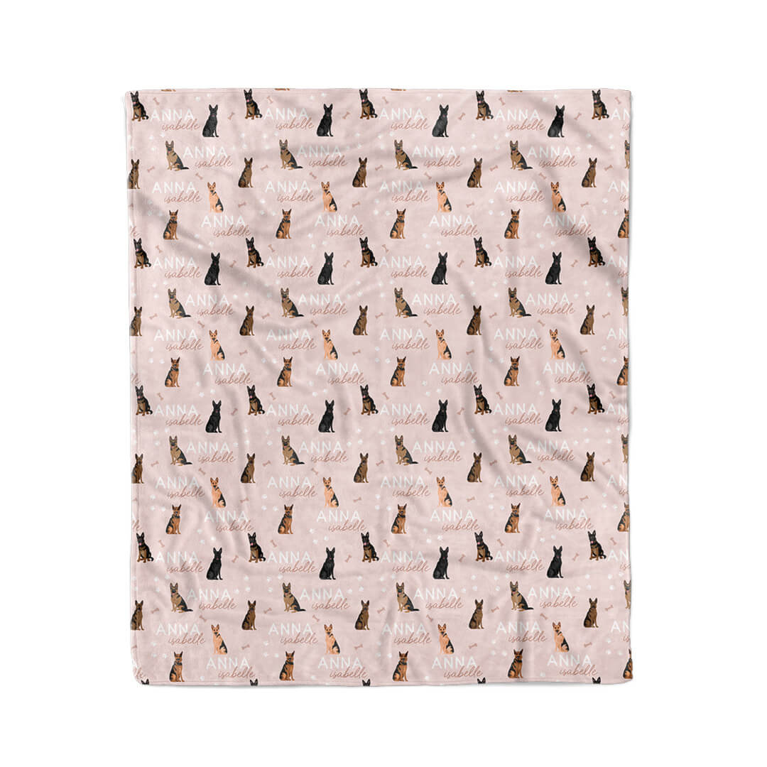 Personalized Kids Blanket | German Shepherd
