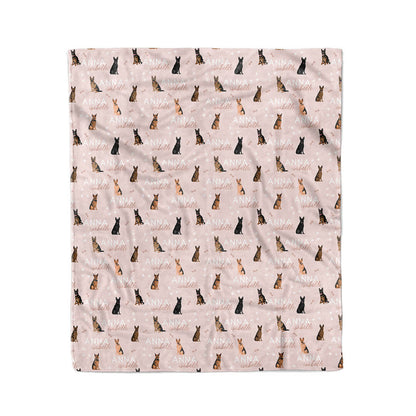 Personalized Kids Blanket | German Shepherd