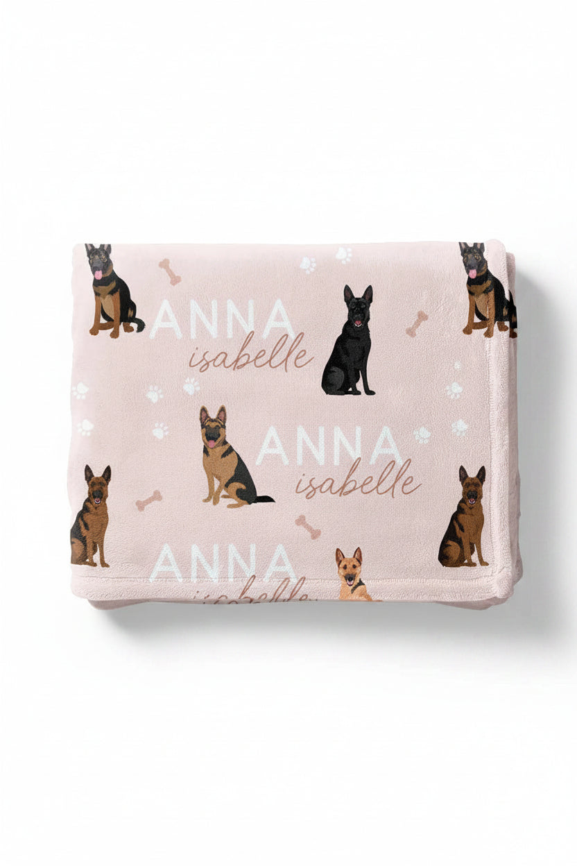 Personalized Kids Blanket | German Shepherd