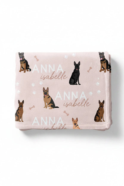 Personalized Kids Blanket | German Shepherd