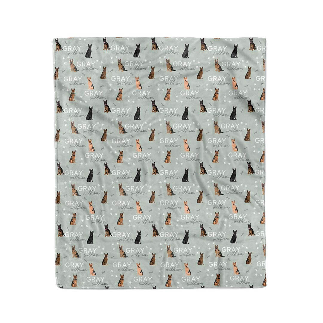 Personalized Kids Blanket | German Shepherd