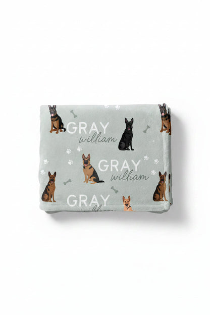 Personalized Kids Blanket | German Shepherd