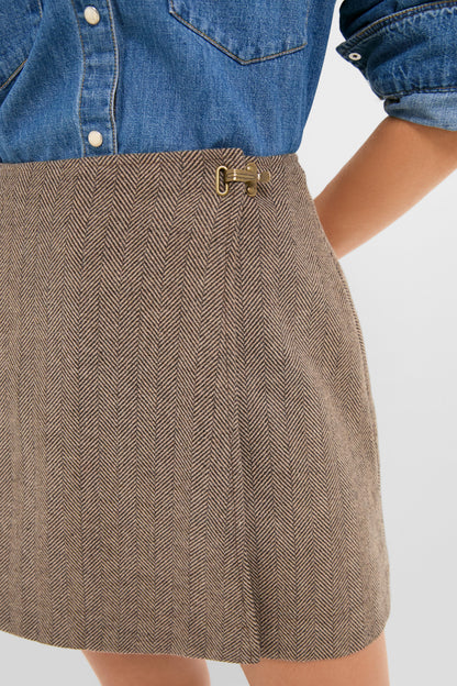 Chestnut Chapman Mini Skirt