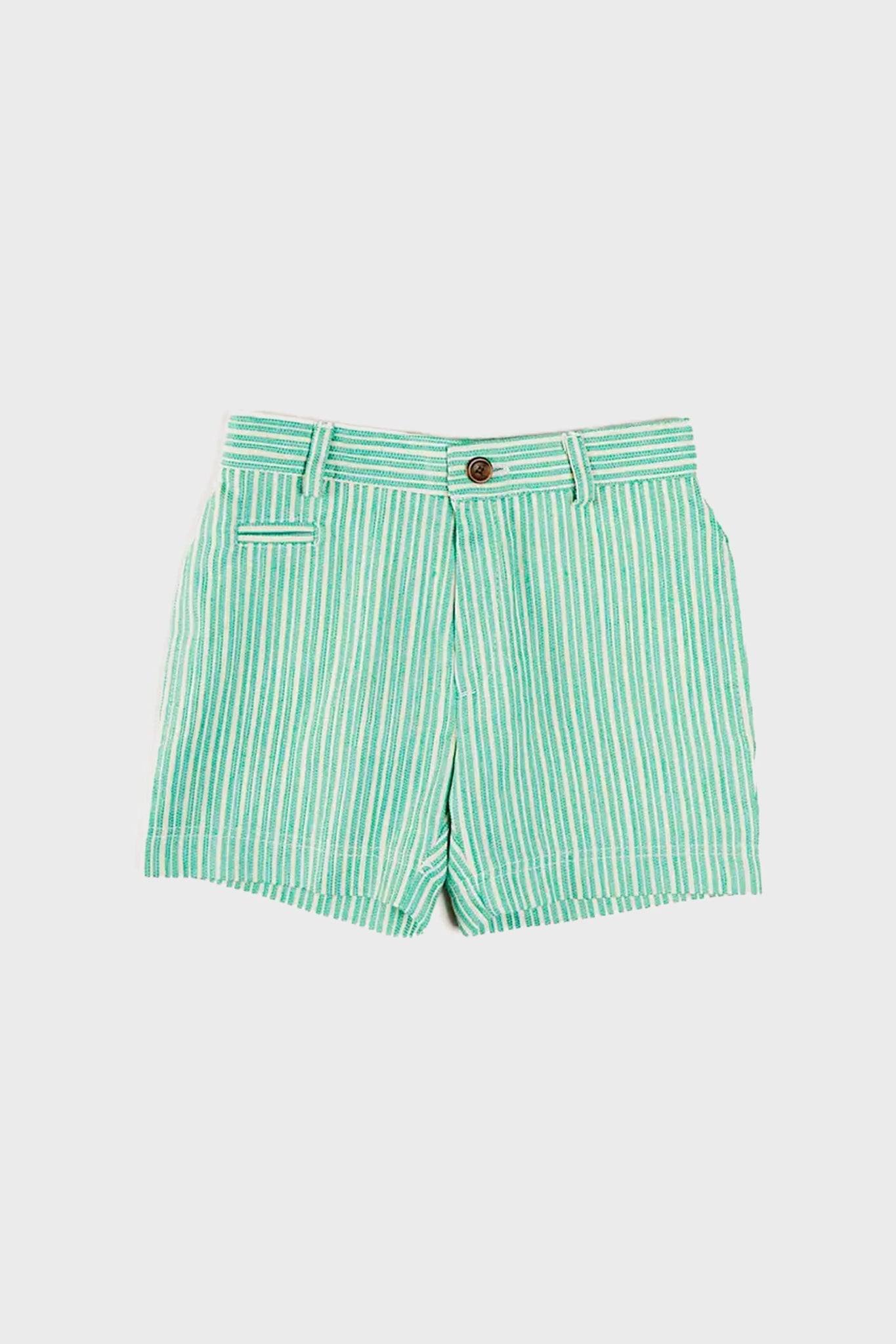 Cheyne Striped Pocket Detail Shorts in Green