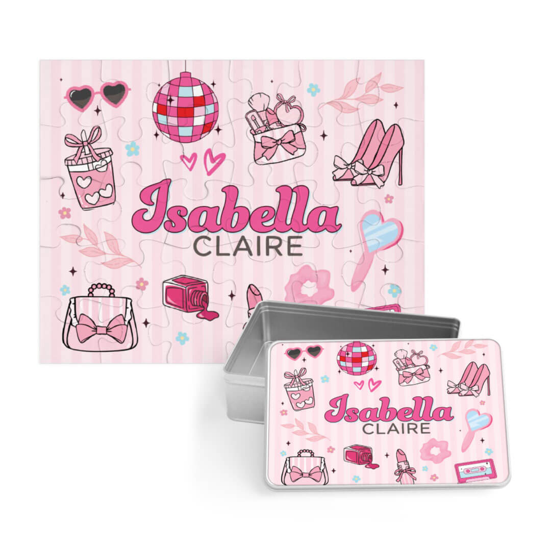 Kids Personalized 30 Piece Puzzle | Glamour Girl