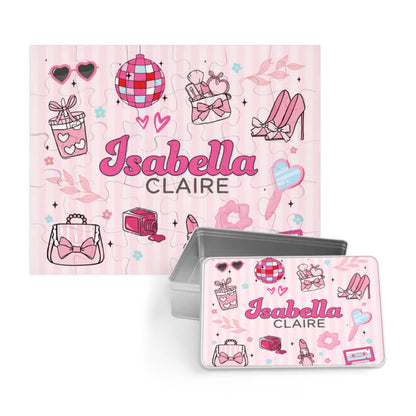 Kids Personalized 30 Piece Puzzle | Glamour Girl