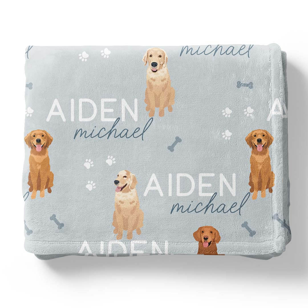 Personalized Kids Blankets | Dog Breeds - Part 1