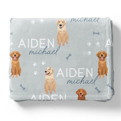 Personalized Kids Blankets | Dog Breeds - Part 1
