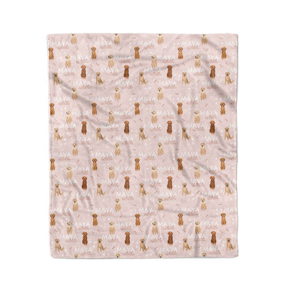 Personalized Kids Blanket | Golden Retriever