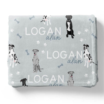 Personalized Kids Blankets | Dog Breeds - Part 1