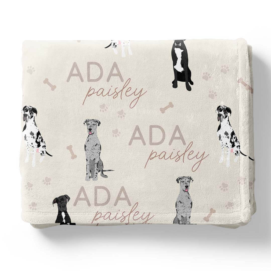 Personalized Kids Blankets | Dog Breeds - Part 1