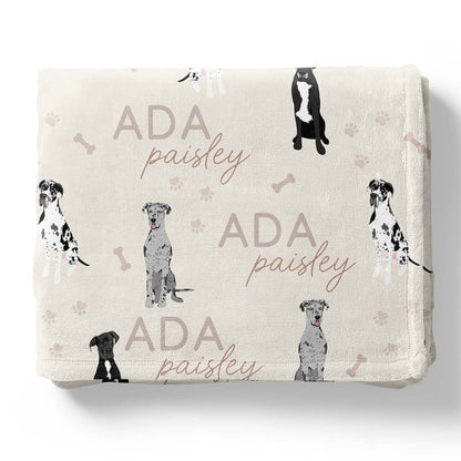 Personalized Kids Blankets | Dog Breeds - Part 1