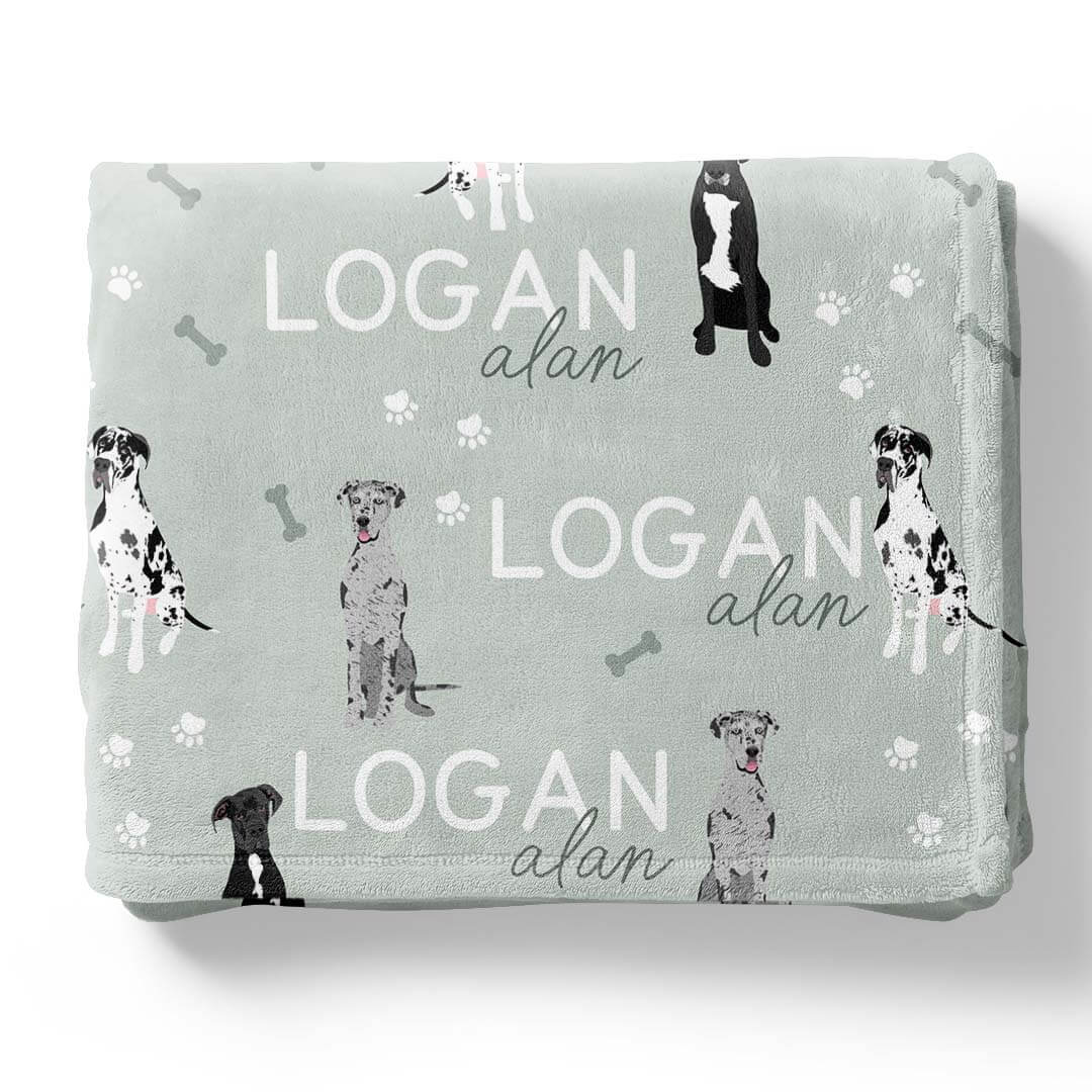 Personalized Kids Blankets | Dog Breeds - Part 1