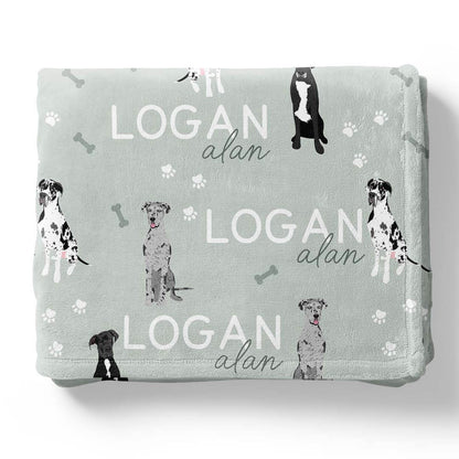Personalized Kids Blankets | Dog Breeds - Part 1