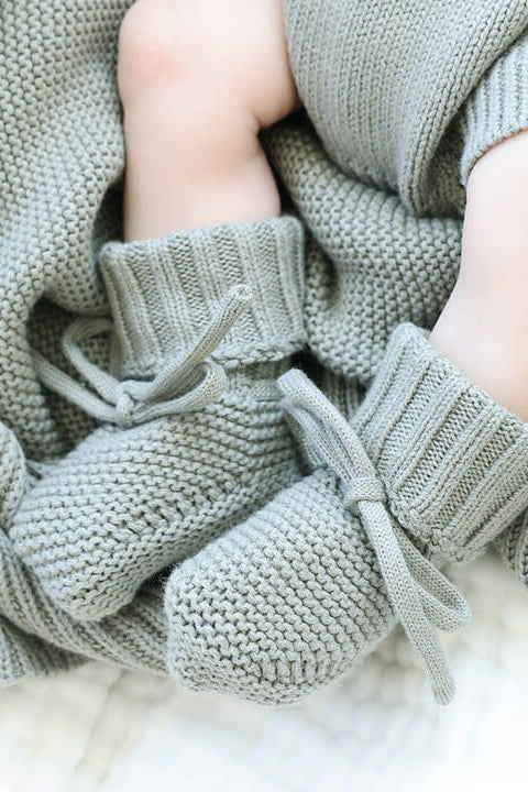Knit Baby Booties