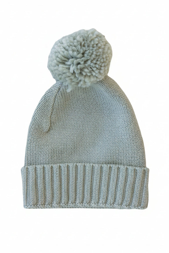 Knit Baby Pom Pom Beanie