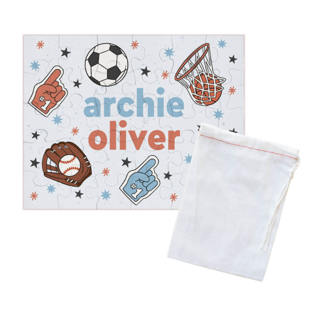 Kids Personalized 30 Piece Puzzle | Half Time