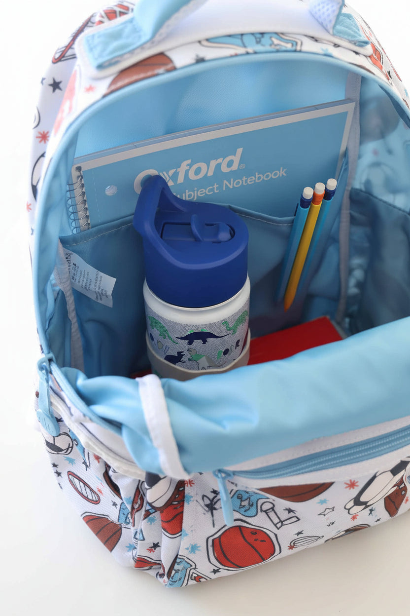 Kids Embroidered Backpack | Half Time