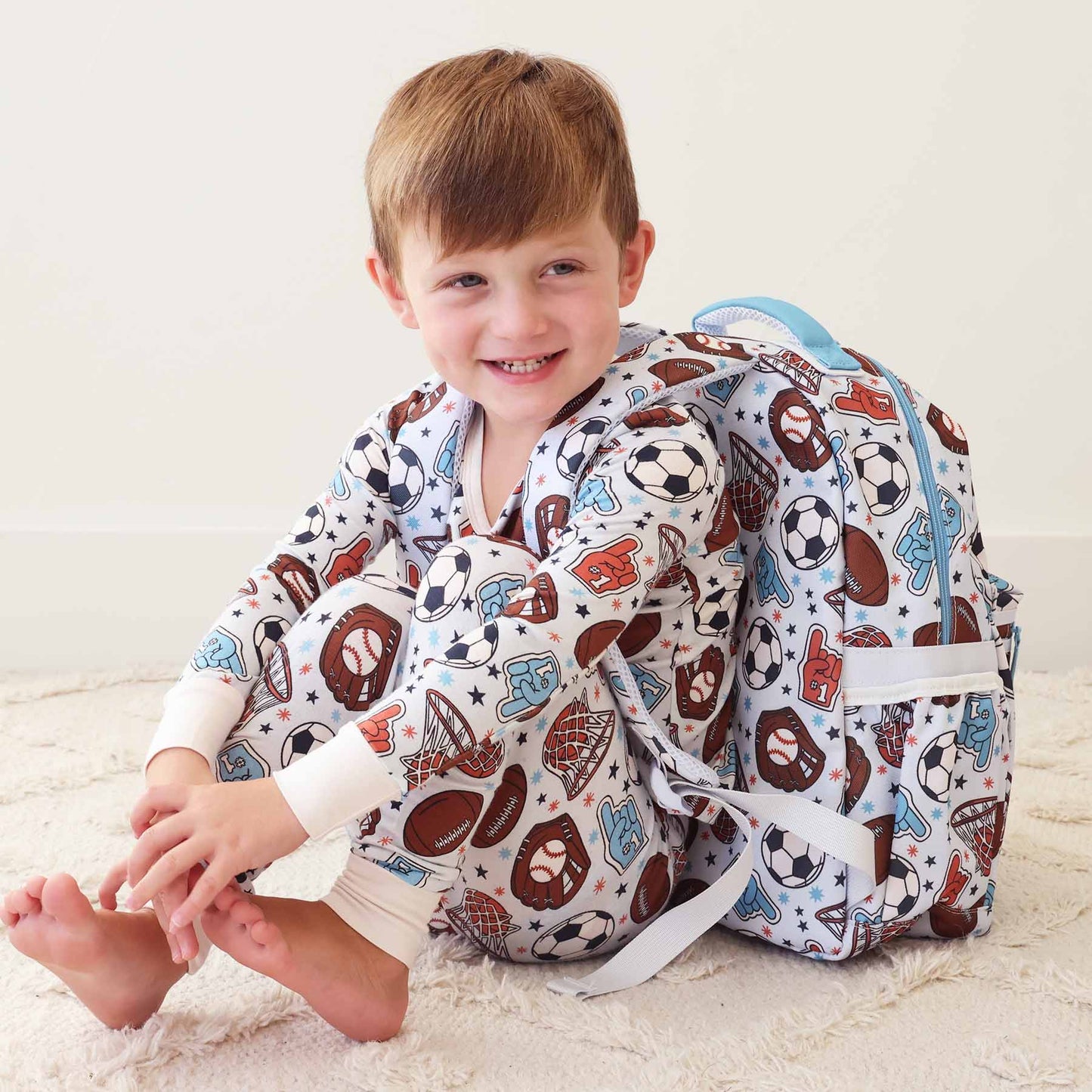 Kids Embroidered Backpack | Half Time