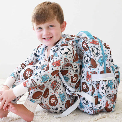 Kids Embroidered Backpack | Half Time