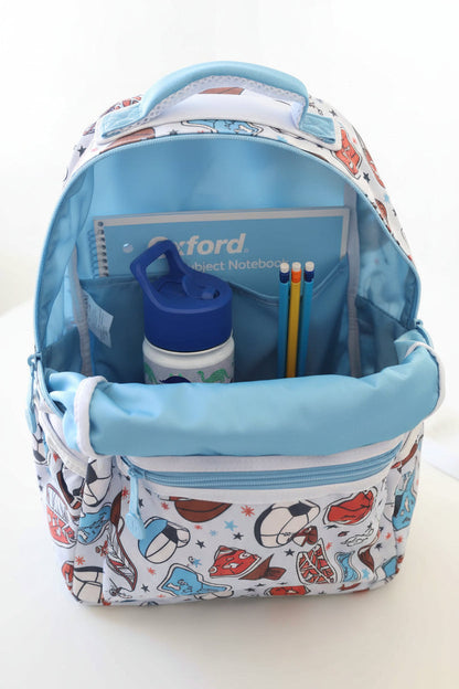 Kids Embroidered Backpack | Half Time