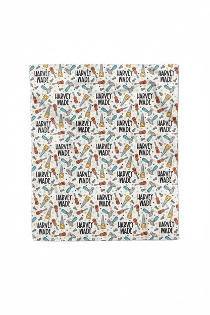 Hammer Time Personalized Kids Blanket