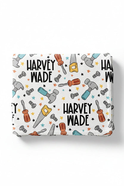 Hammer Time Personalized Kids Blanket