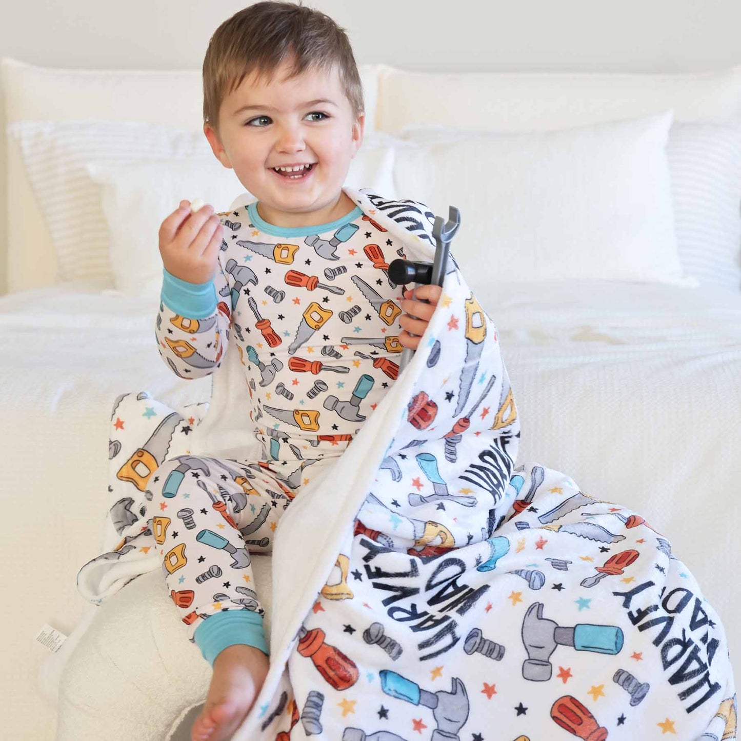 Hammer Time Personalized Kids Blanket