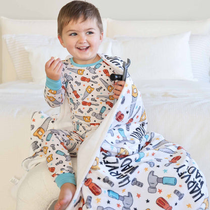 Hammer Time Personalized Kids Blanket