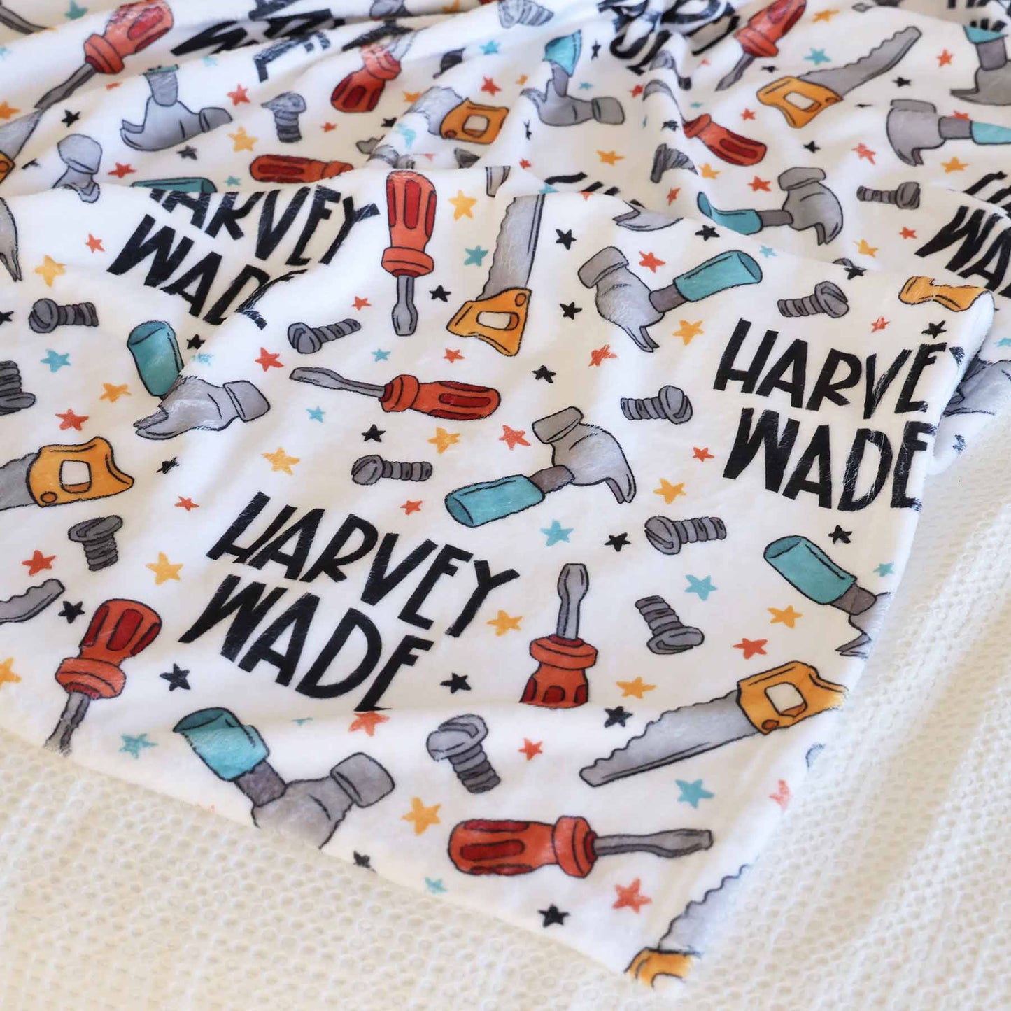 Hammer Time Personalized Kids Blanket