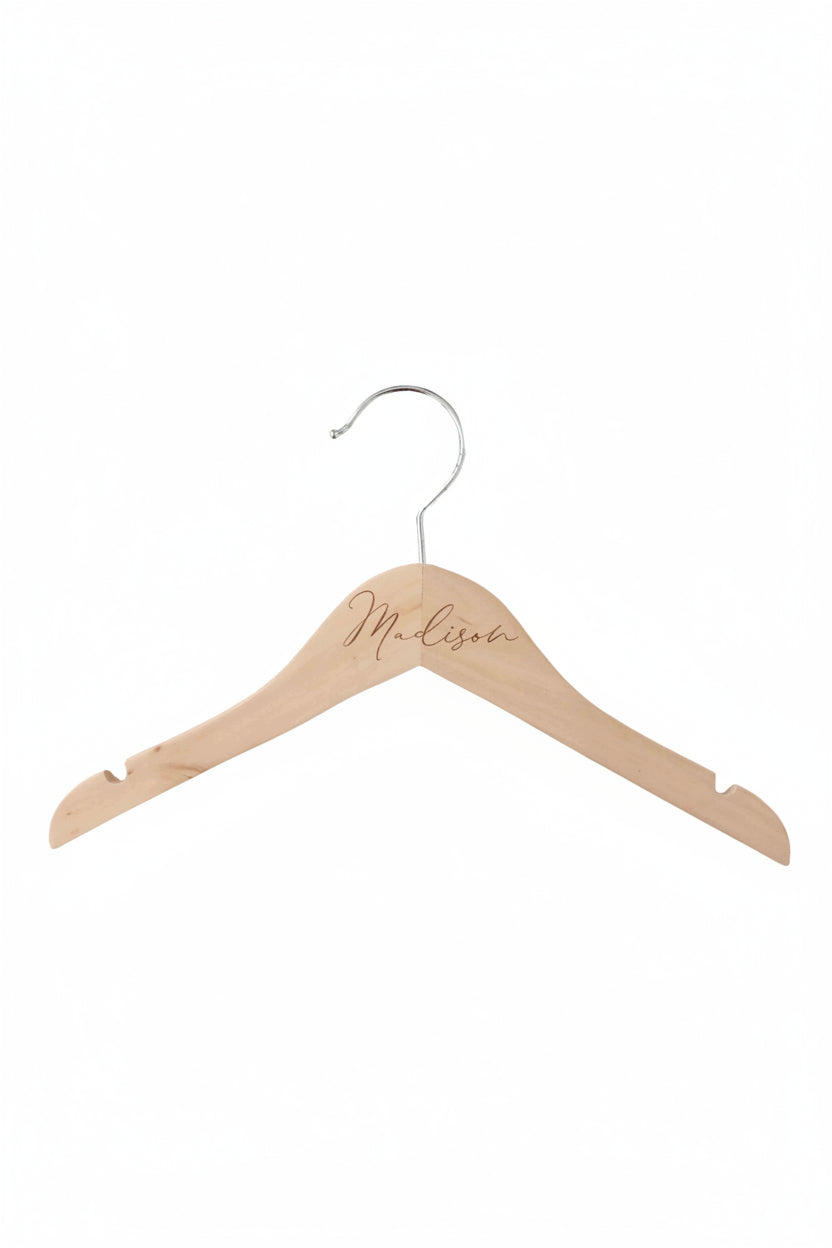 Personalized Baby Name Wood Hanger | Script