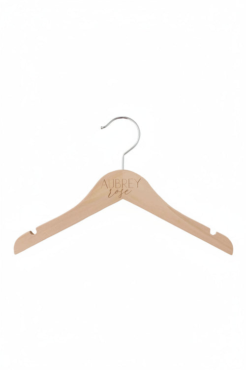 Personalized Baby Name Wood Hanger | Art Deco