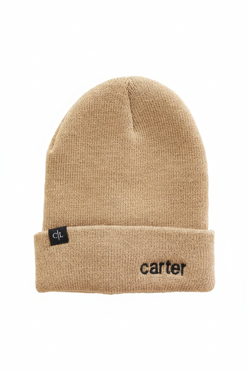 Embroidered Knit Baby Beanie