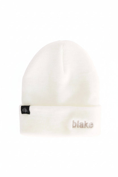 Embroidered Knit Baby Beanie