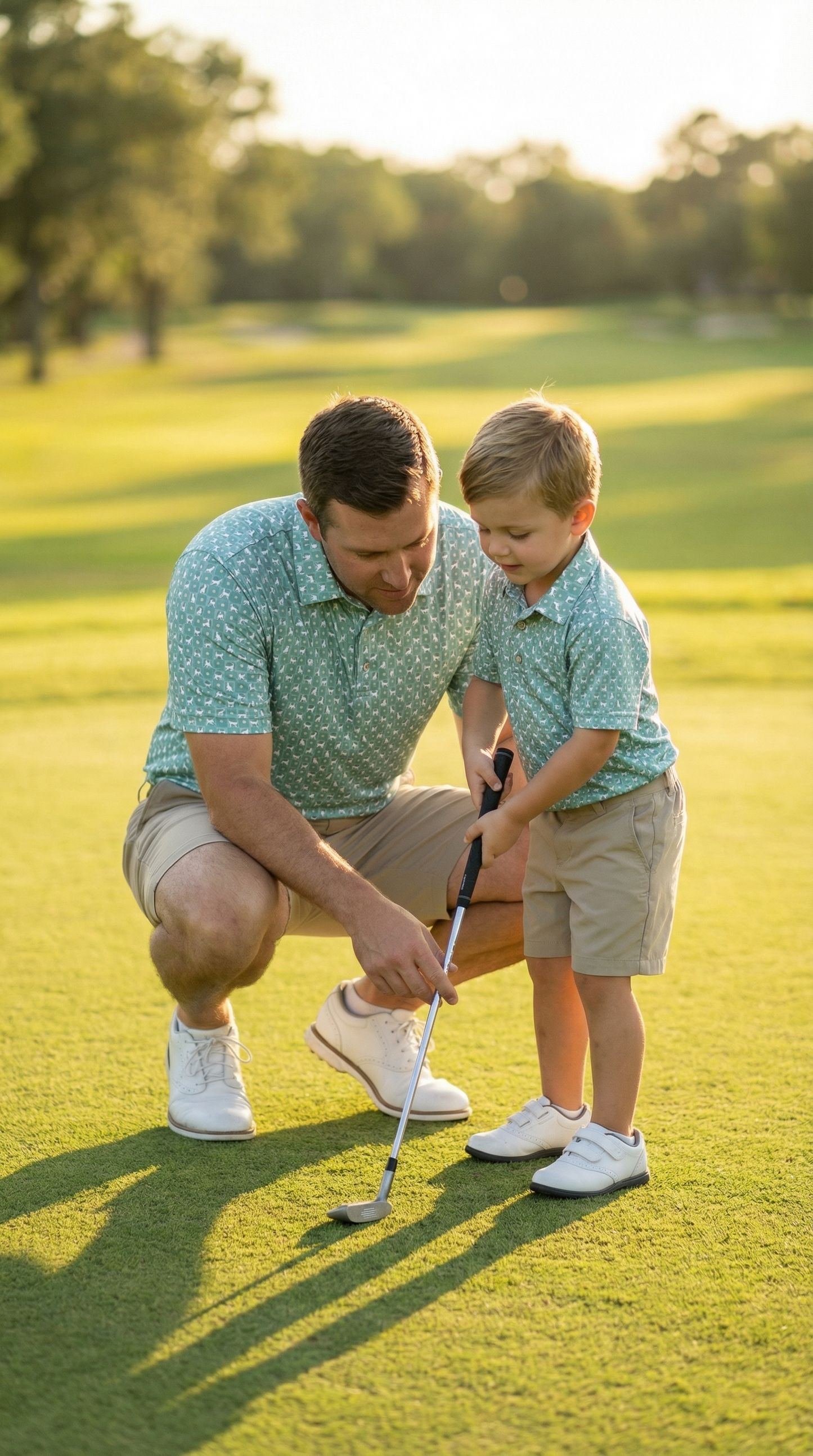 Daddy & Me Matching Short Sleeve Polos | Man's Best Friend