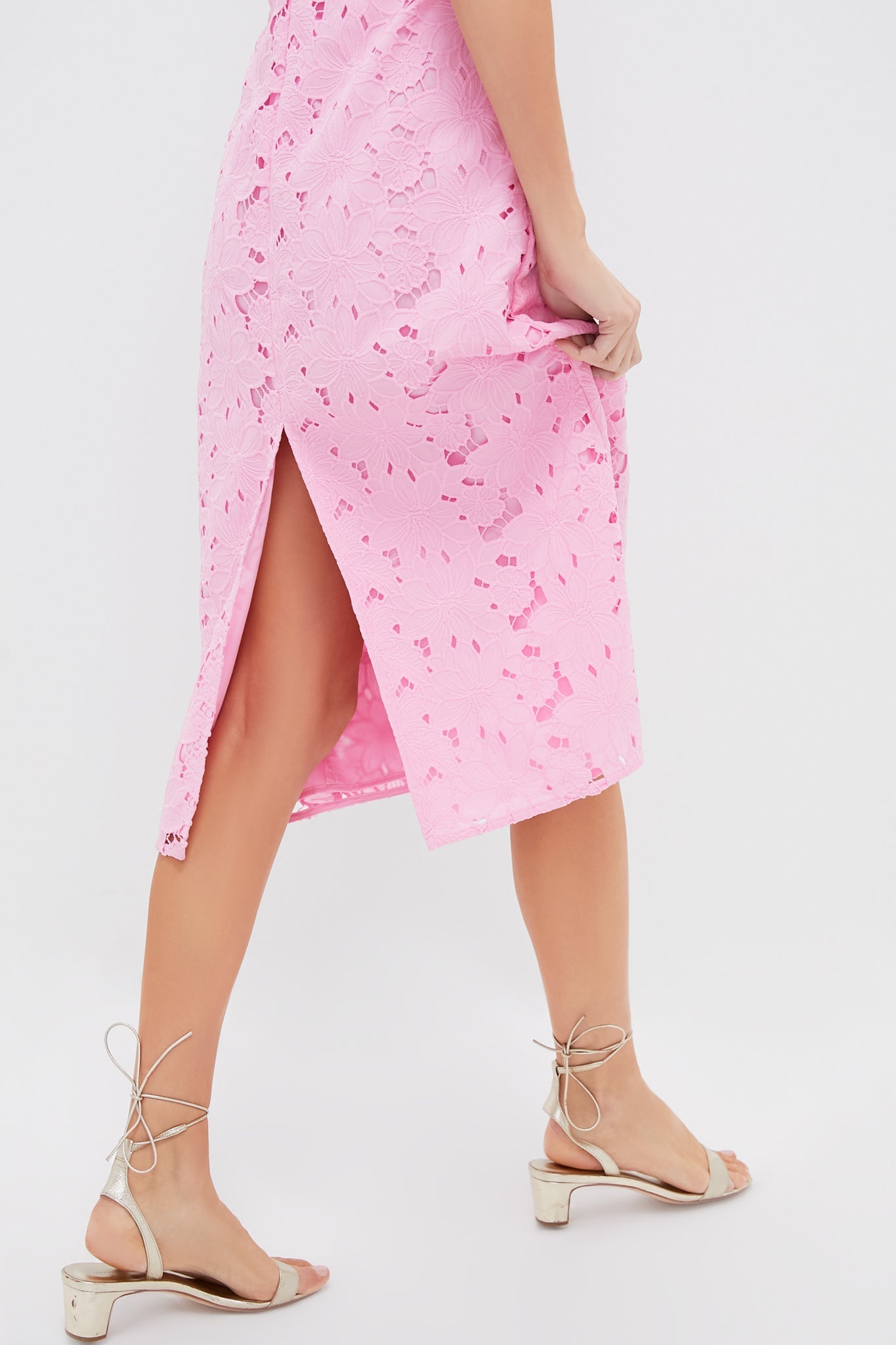 Carnation Eyelet Evelyn Midi Dress