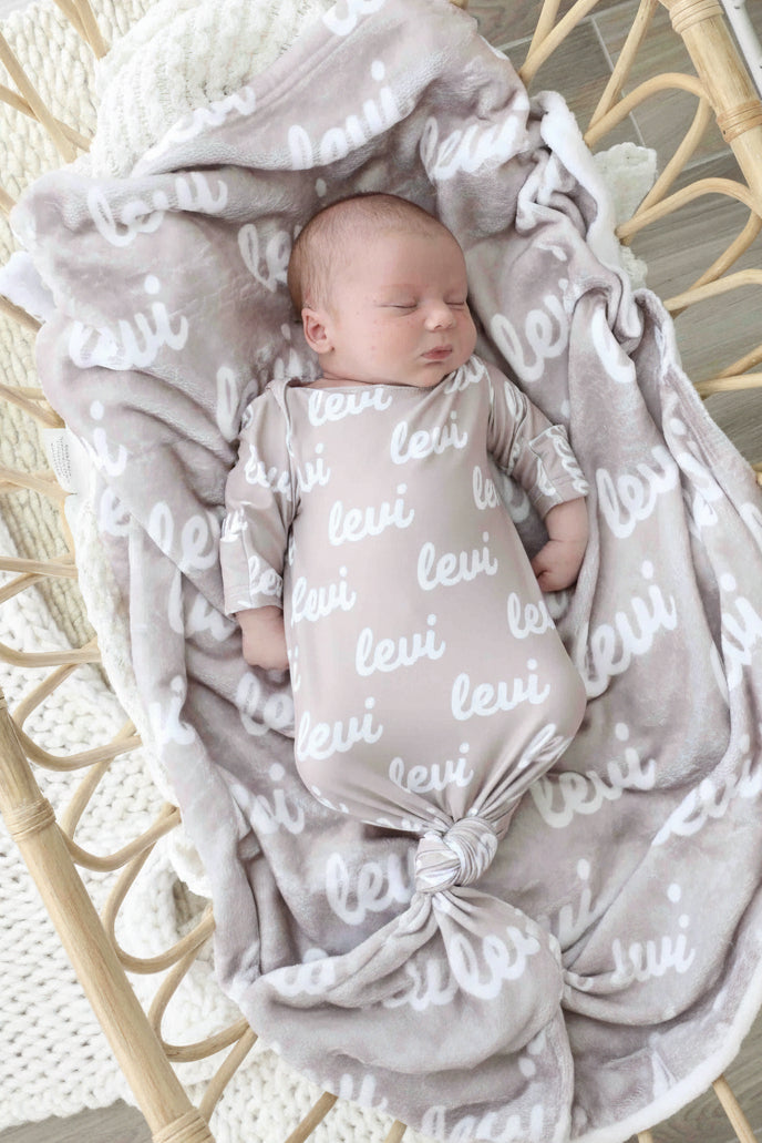 Personalized Color Blanket | Taupe