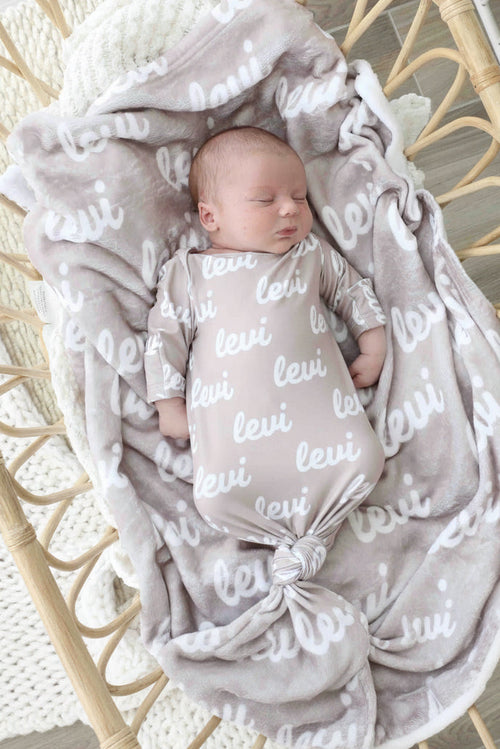Personalized Color Blanket | Taupe