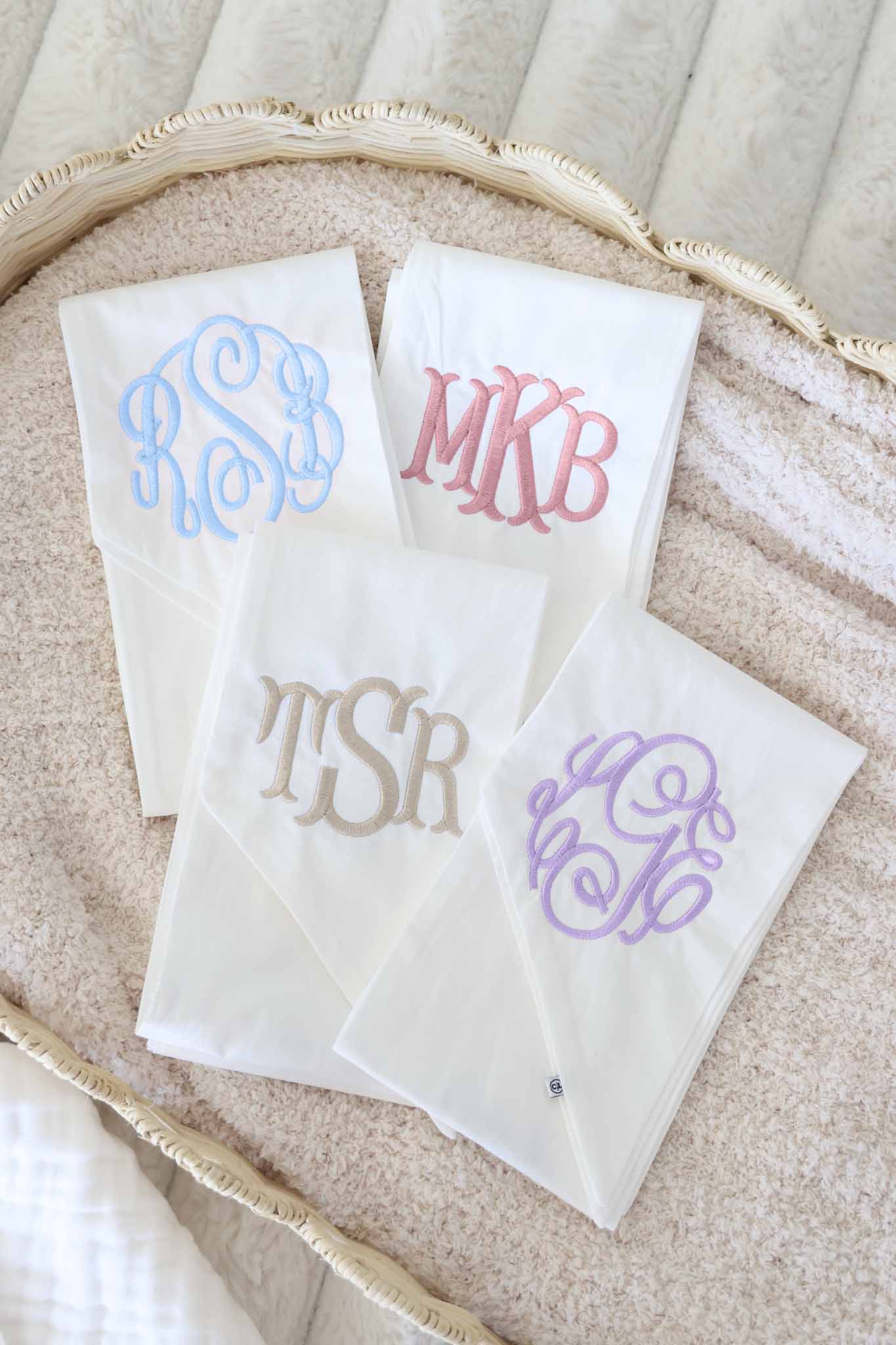 Personalized Newborn Bow Sash | Ivory