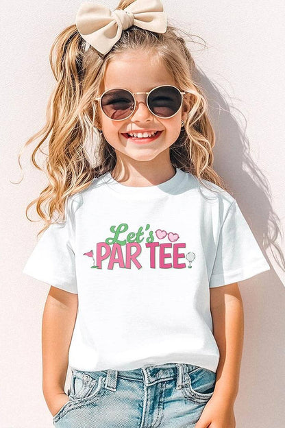 Let's Par-Tee Kids Graphic Tee | White