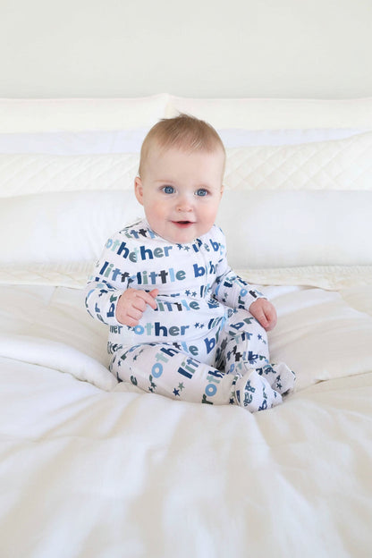 Little Brother Zipper Footie