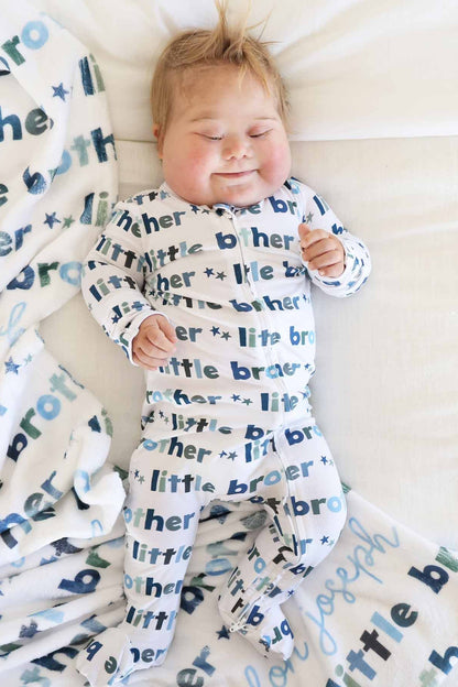 Little Brother Zipper Footie