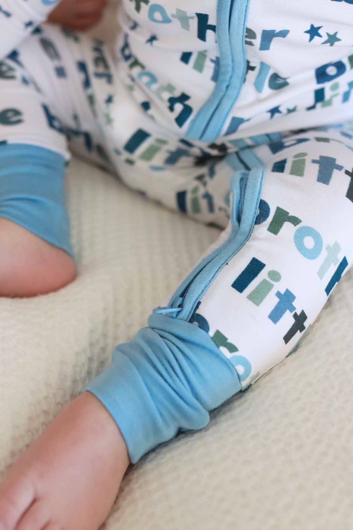 Little Brother Convertible Bamboo Zip Romper