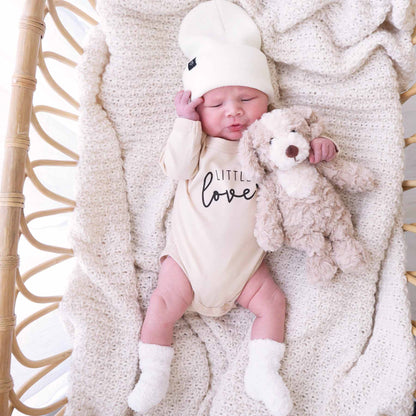 Little Love Long Sleeve Graphic Bodysuit | Natural