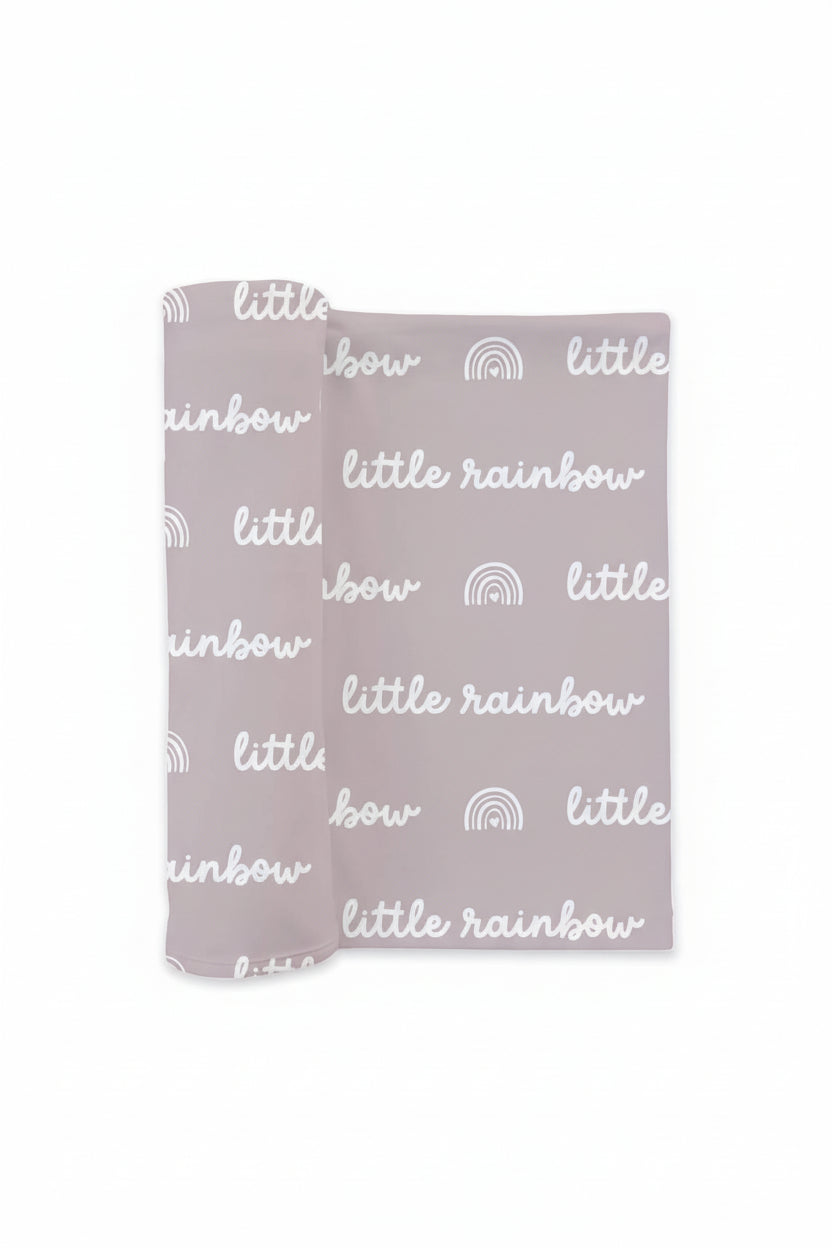 Little Rainbow Swaddle Blanket | Lilac