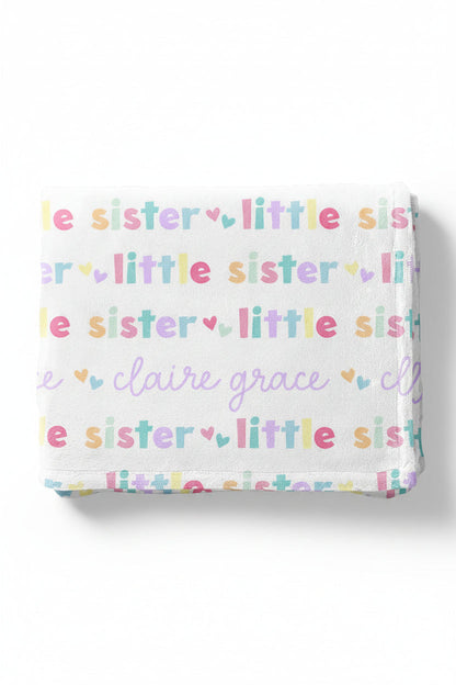 Personalized Kids Blanket | Little Sibling