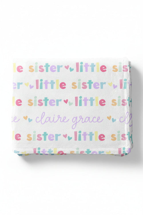 Personalized Kids Blanket | Little Sibling