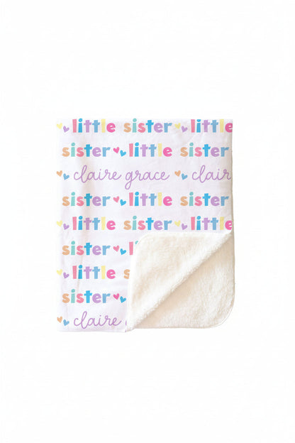 Personalized Kids Blanket | Little Sibling