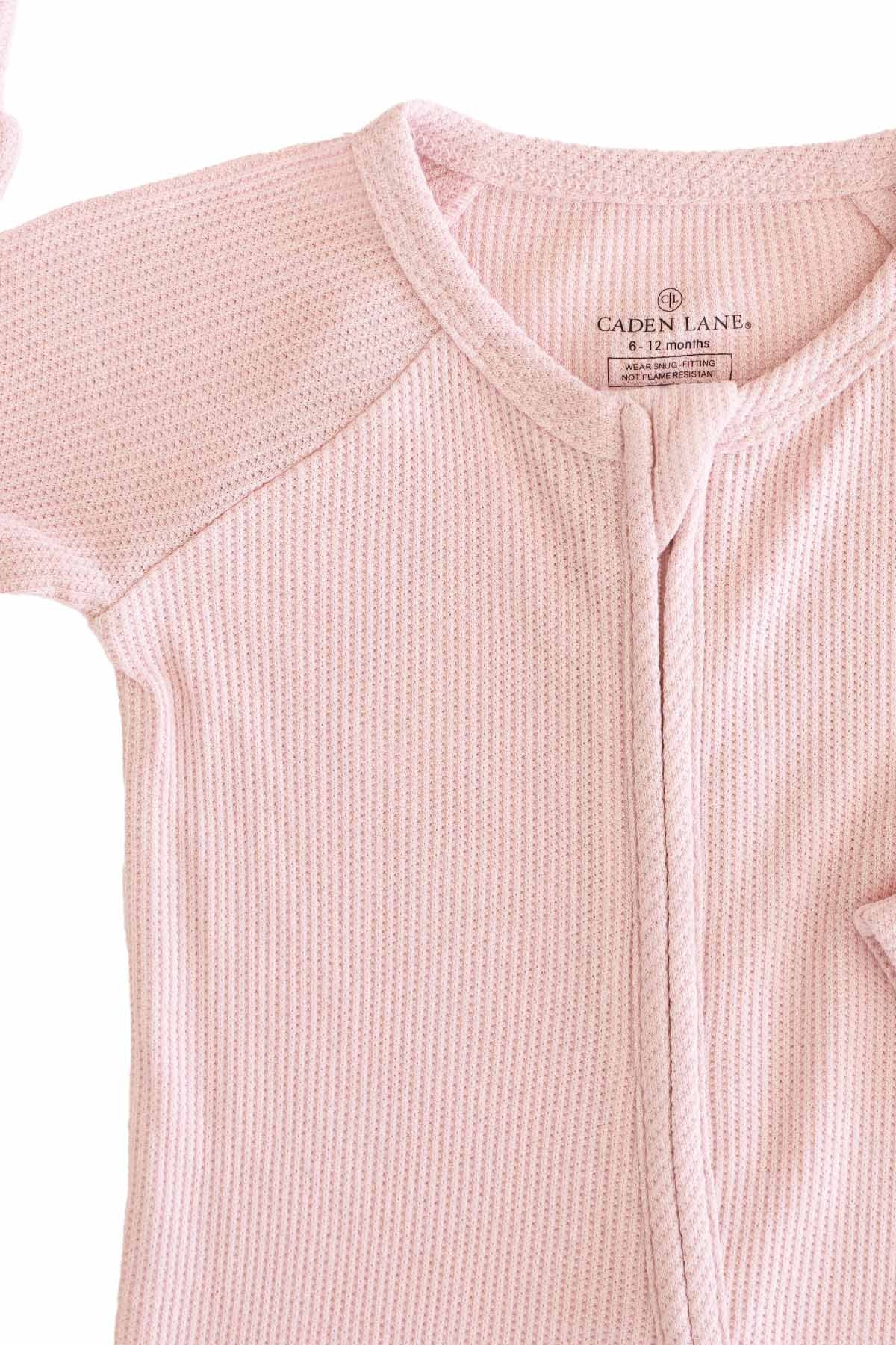 Embroidered Bamboo Waffle Convertible Zip Rompers | In Bloom
